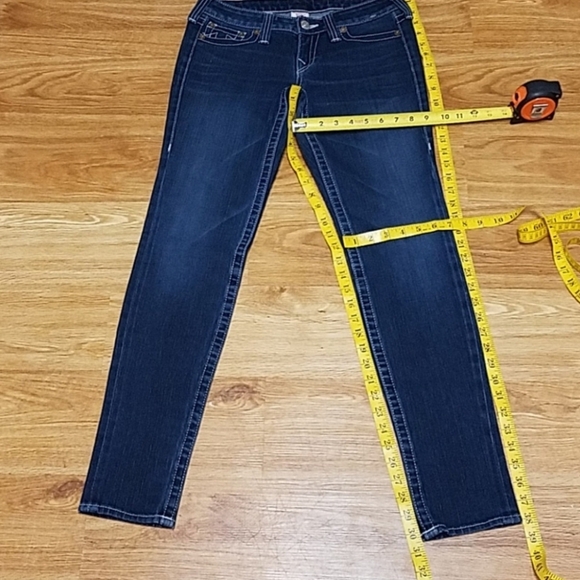 TRUE RELIGION ROCKSTAR STELLA, DARK WASH, SKINNY GIRLS JEANS 28x30 - Picture 3 of 8